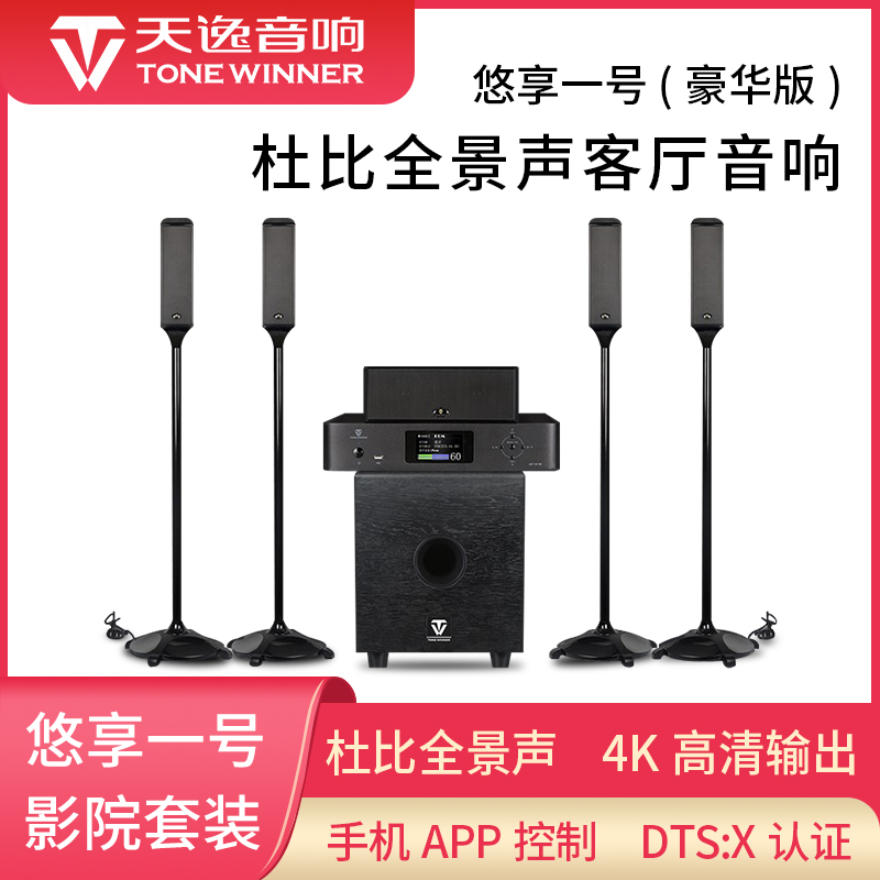 Winner Sky Comfort 1 5 1 4 Panoramic Sound Home Theater 4K Wireless Surround Sound Box Suit