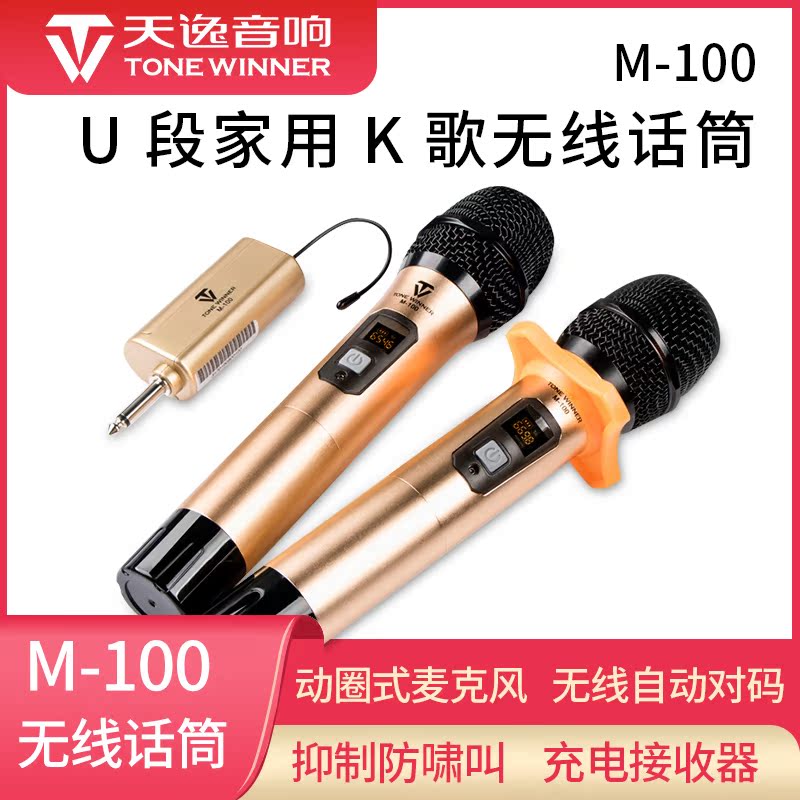 Winner Sky Comfort M-100U Segment Wireless Mic Motion Lap Type One Tug 2 Home Professional KTV Handheld microphone