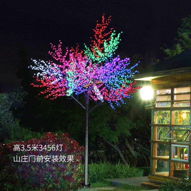 led cherry blossom tree peach tree decoration landscape light outdoor garden decoration landscape tree light simulation led tree light decoration