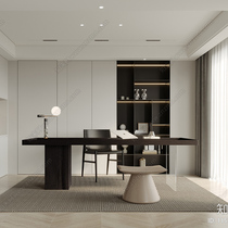 New Chinese style solid wood tea table and chair combination household tea table desk all-in-one dual-purpose tea table large plate acrylic table base