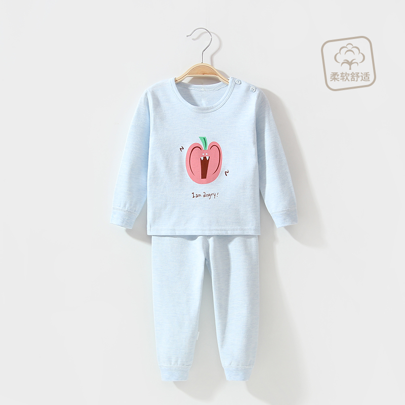 Bé quần áo mùa thu mùa thu quần bộ cotton 0-1 tuổi 3 tuổi trẻ em đồ lót bé trai bé gái pajama nhà điều hòa không khí quần áo.