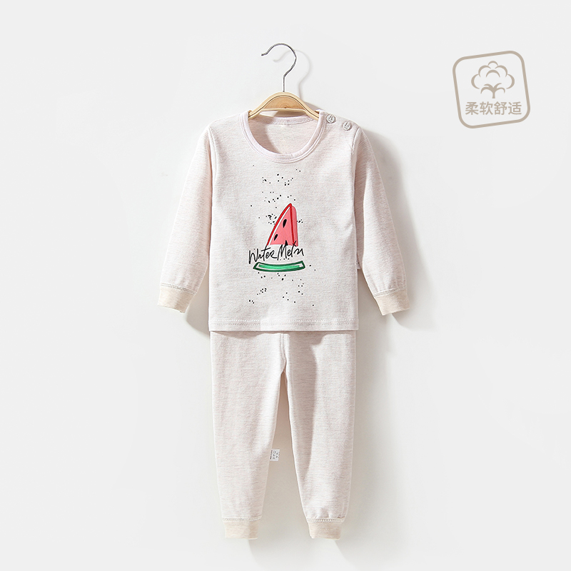 Bé quần áo mùa thu mùa thu quần bộ cotton 0-1 tuổi 3 tuổi trẻ em đồ lót bé trai bé gái pajama nhà điều hòa không khí quần áo.