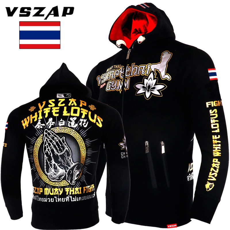 VSZAP Fitness Weasel MUAY THAI Podcast Hooded Taiquan Taiquan Percussion LOTUS MMA JACKET PLUS SUEDE MALE