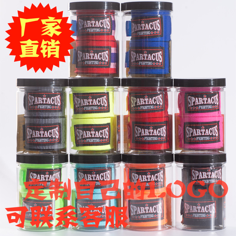 Ultra-valued Spartacus nylon elastic boxing strap bandage male and female child Thai punches and blows loose and fight