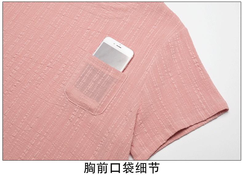 Mùa hè trung niên và phụ nữ cao tuổi cotton ngắn tay T lỏng lẻo cộng với béo mẹ cỡ lớn chất liệu vải lanh nhăn nhăn mùa hè - Cộng với kích thước quần áo áo da nữ đẹp