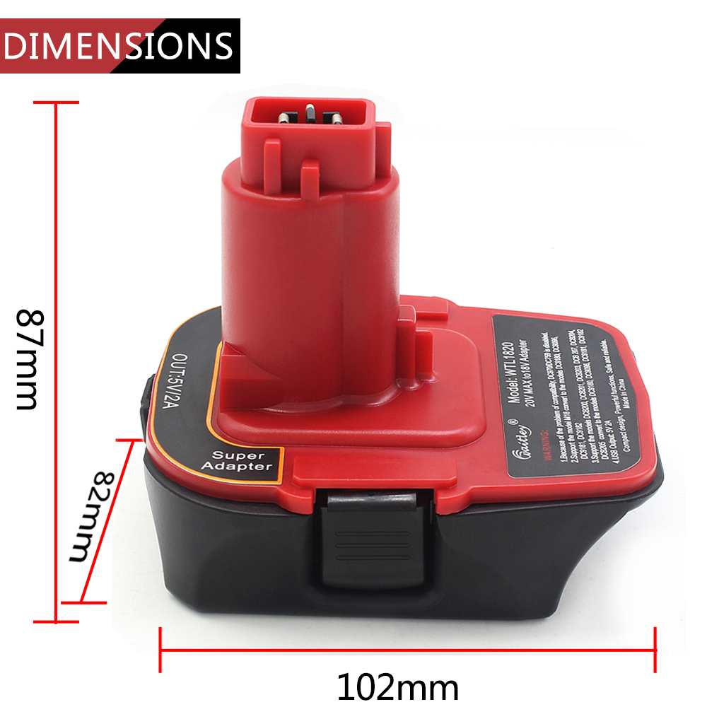 DCA1820 adapter for 20v battery to turn 18V battery