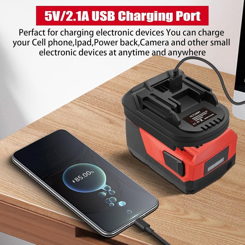 Tool Adapter Suitable for Hilti Hilit22V Lithium Battery, Makita 18V Host, and Dewalt, Milwaukee