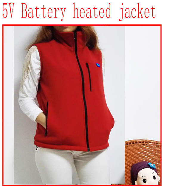 Red Far Infrared Heating Vest Heating Clothes Electric Heating Clothes Warm Clothes