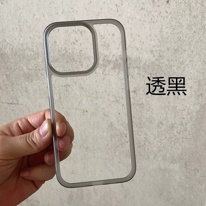 Translucent Black Matte Frameless Pure Frame K15 Suitable for Oppo Reno16/14/11 Phone Case 13/10 Hollowed-Out Heat Dissipation A6S Frame Strip Find X8/X9 Hard 12 Solid Color 7/5/9Pro+ Translucent Black Matte Frameless Pure Frame K15 Suitable for Oppo Reno16/14/11 Phone Case 13/10 Hollowed-Out Heat Dissipation A6S Frame Strip Find X8/X9 Hard 12 Solid Color 7/5/9Pro+