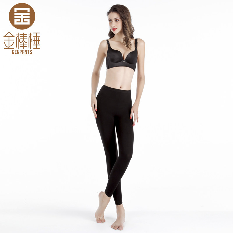 Gold bar Chu women's thin antistatic wool pants 3110 elastic slim fit sanitary pants fleece pants warm pants wool pants