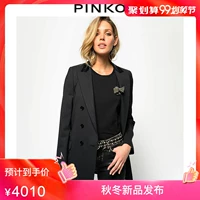 PINKO2019 mùa thu và mùa đông áo khoác nữ sọc vàng và bạc mới của phụ nữ 1G14CK7612 - Business Suit vest nữ