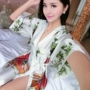 Bian Pez mùa hè đồ ngủ gợi cảm của phụ nữ phiên bản Hàn Quốc của áo ngủ bằng lụa băng Nhật Bản dịch vụ nhà lụa tơ tằm - Night Robe đồ ngủ sexy mới nhất 2021