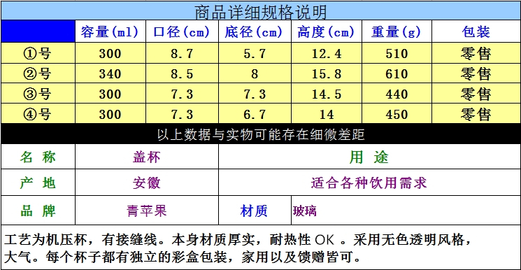 Dày chì miễn phí chịu nhiệt cốc thủy tinh với cốc trà chén nước có nắp đậy cốc trà chén món quà hộ gia đình nắp cốc