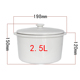 hop com giu nhiet clock and clock Lò vi sóng đặc biệt nồi cơm điện nồi cơm điện đa năng có nắp nồi thủy tinh dùng trong nồi cơm điện - Hộp cơm điện sưởi ấm cà mèn giữ nhiệt lock&lock
