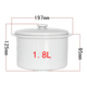 hop com giu nhiet clock and clock Lò vi sóng đặc biệt nồi cơm điện nồi cơm điện đa năng có nắp nồi thủy tinh dùng trong nồi cơm điện - Hộp cơm điện sưởi ấm cà mèn giữ nhiệt lock&lock