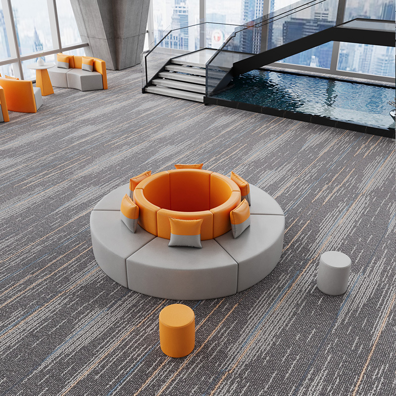 Simple modern creative sofa training institution lobby recreational lounge reception business negotiation combination round