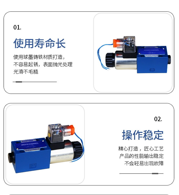 van tay thủy lực 4WE6Y 4WE6C 4WE6D van điện từ thủy lực hình ống hướng dẫn sử dụng van tỷ lệ thủy lực van thủy lực rc