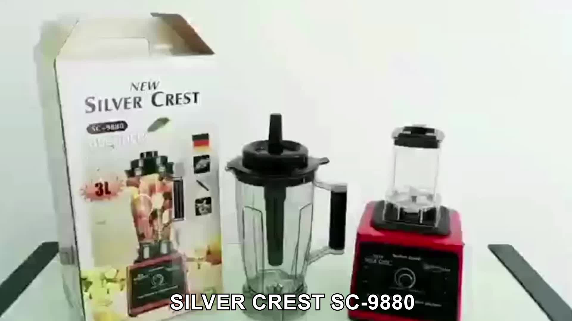 Commercial And Household 3l Large Capacity Blender Silver Crest Sc9880