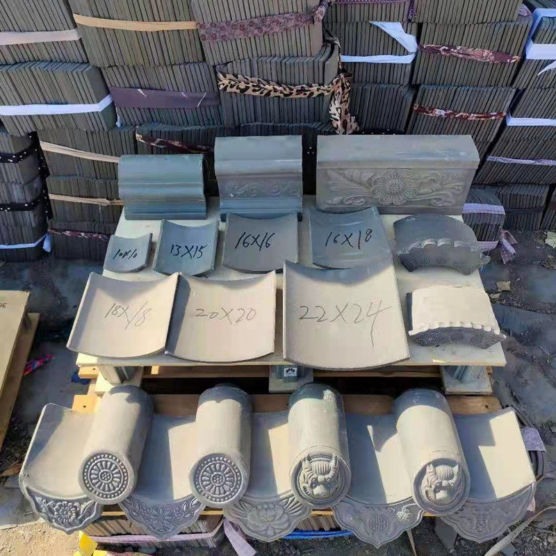 Tile green tile old tile small green tile green gray tile antique tile roof sintered tile fence ancient building courtyard