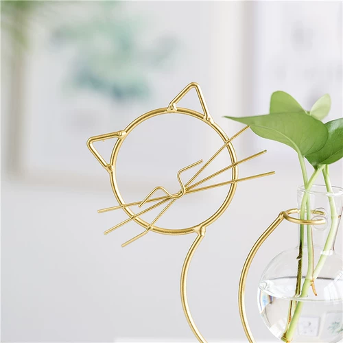 Nordic ins Wind Golden Fresh Glass Flow