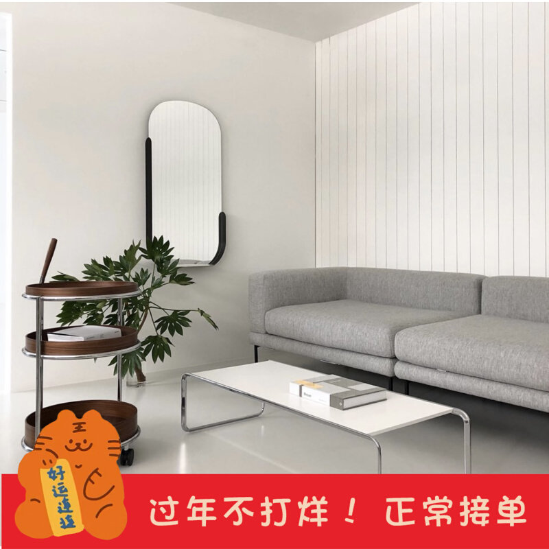 DPstudio Lazio tea set a few minimalist combination stainless steel black and white square a few rectangular table ins wind