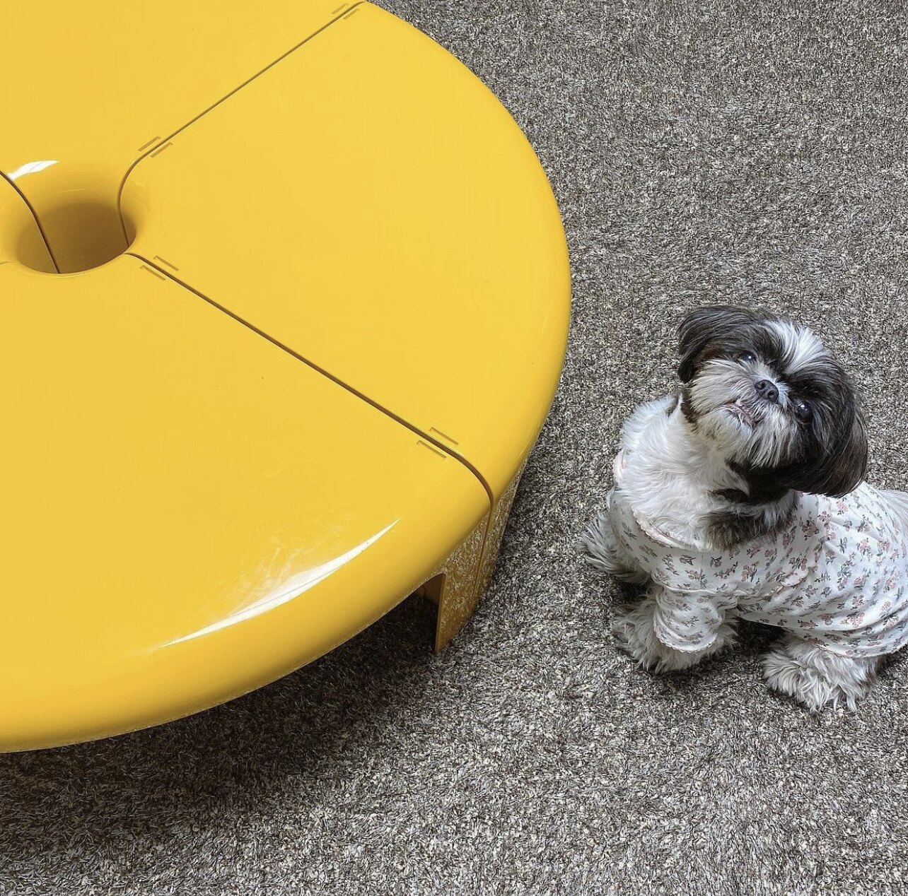 DPstudio Acrylic Combination Tea Table Cartoon Spliced Shelve Children Plastic Medieval Round Table