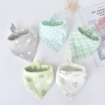 All-cotton era newborn baby 1 to 3 years old baby class A saliva towel infant bib triangle towel boy waterproof mouth