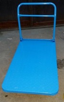 Folding hand truck Flatbed truck pull truck Steel plate trailer Silent flatbed truck push truck Small cart carrier
