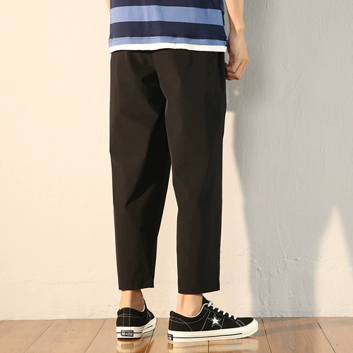 Шелковые летние тонкие штаны для отдыха, свободный прямой крой