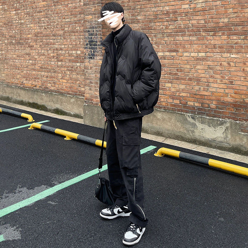 Jinjiang duvet cotton clothes men's winter thickened warm jacket cotton coat jacket for men's winter clothing cotton padded jacket ski bread-Taobao