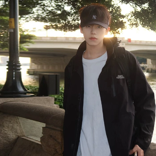 Осенняя дорожная ветрозащитная водонепроницаемая куртка, в американском стиле, «три в одном»