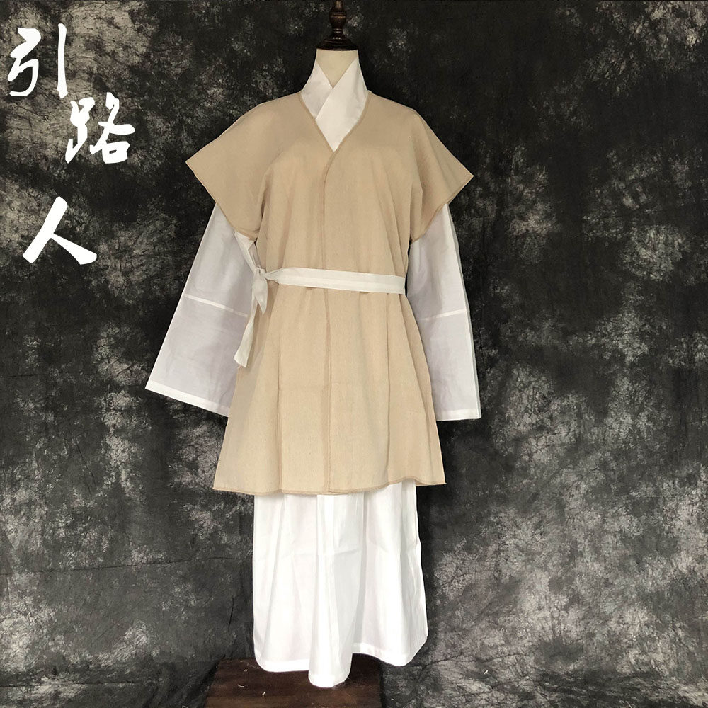 披麻戴孝男女麻衣大褂白事孝服可水洗耐穿著