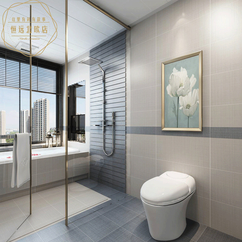 Nordic 600X600 matte brick patterned brick dressing room tile antique