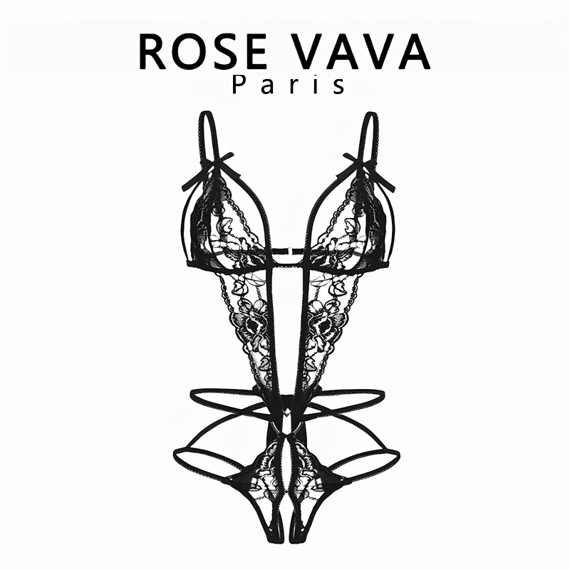 Rose Vava New One-Piece Lingerie Sexy Small Bust Looks Bigger One-Piece Pajamas Pure Desire Rose Vava New One-Piece Lingerie Sexy Small Bust Looks Bigger One-Piece Pajamas Pure Desire