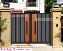 European and American style Iron Art Villa Courtyard Gate Garden area Yard Gate Villa Fence Fence single double open into the door