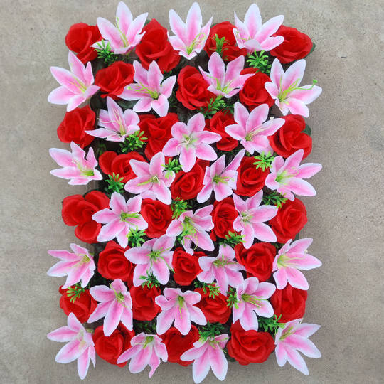 婚庆绢花排花结婚礼布置花拱门花排彩门拱形门配套花排花墙装饰花