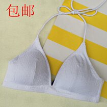 New single sexy bikini swimsuit womens single top underwear back buckle lace up small Cup 4606