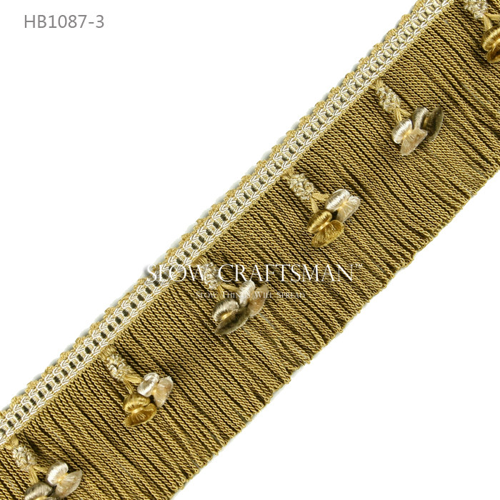 Кружевная кайма slow craftsman出口欧洲高端艾莉娜系列窗帘帘头家具绳编流苏花边