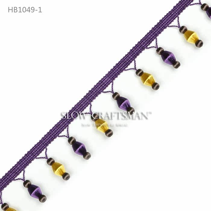 Кружевная кайма slow craftsman出口欧洲高端初南系列 窗帘抱枕家具简约流苏花边