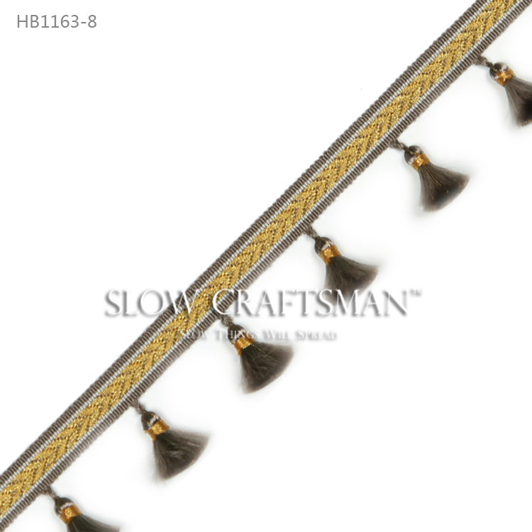 Кружевная кайма slow craftsman出口欧洲高端格伦系列 窗帘窗幔抱枕流苏穗花边