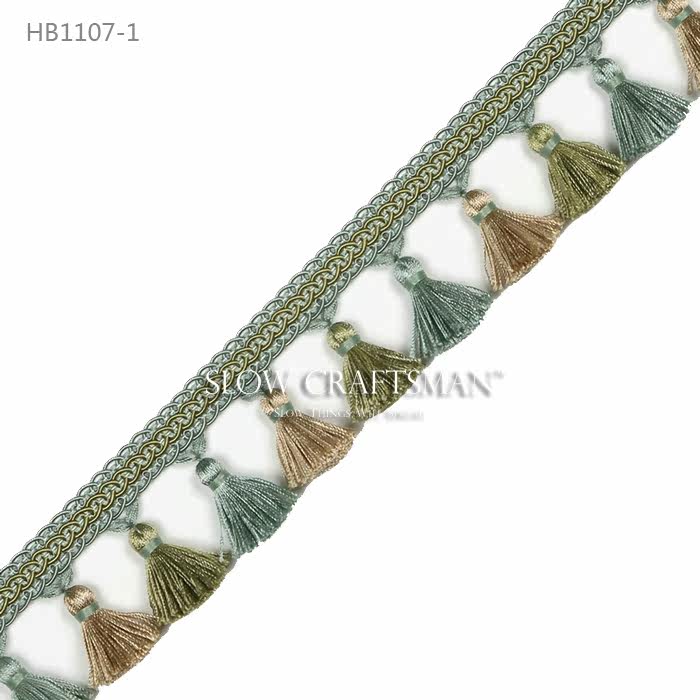Кружевная кайма slow craftsman出口欧洲高端白山系列 窗帘窗幔抱枕家具流苏花边