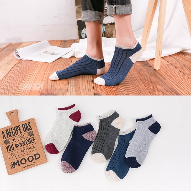 Thanh niên vớ mens đen và trắng vớ cotton bốn mùa công việc kinh doanh và thể thao giải trí vớ 30 nhà sản xuất tăng gấp đôi.