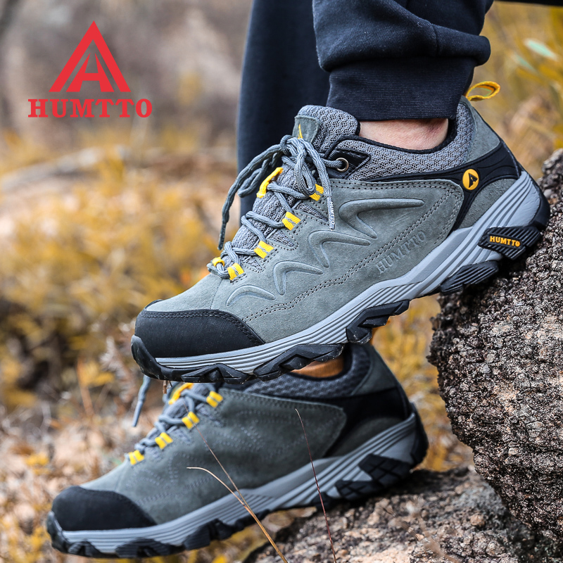 Humvee Mountaineering Shoes Men Winter Waterproof Non-slip Boots High Cylinder Warm Hiking Shoes Cross-country Women Outdoor Shoes Slow Shock Men Shoes