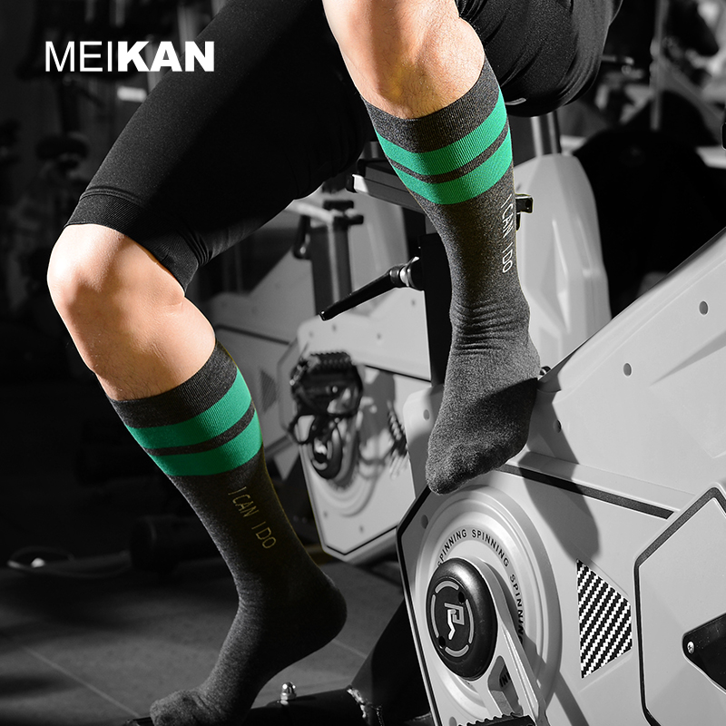 MEIKAN outdoor fitness sports socks men's and women's high tube quick-drying air pressure shock absorption marathon running socks