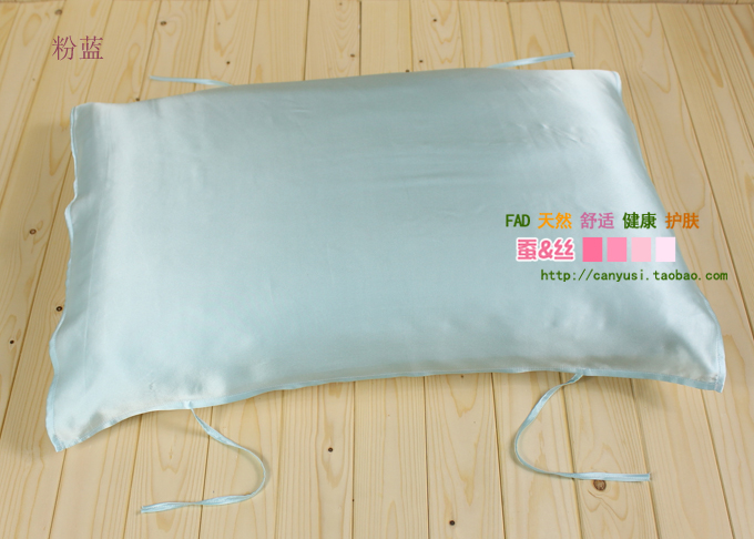100% dâu gối lụa tơ tằm gối khăn gối dày hai mặt in lụa mùa hè tự nhiên - Khăn gối vỏ ga gối