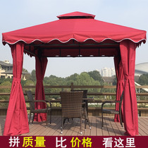 Outdoor gazebo Car awning Roman awning Wedding courtyard Event advertising tent Farm house four-column pavilion