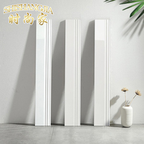 Nordic pure white matte bright skirting tile kicking sideline 100X800 matte floor tile corner walking sideline