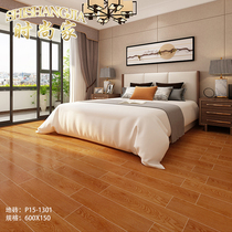 Wood grain tiles 150x800 imitation solid wood floor tiles bedroom balcony antique 150x600 non-slip tile Nordic floor tiles