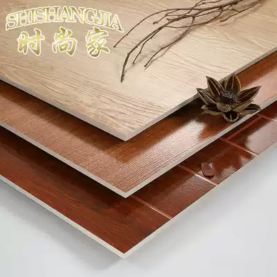 Living room bedroom study imitation solid wood wood grain tiles antique tiles 600X600 floor tiles vintage Villa non-slip tiles