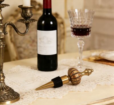 Indian imported Chinese-style retro court-style brass wine bottle stoppers for red wine